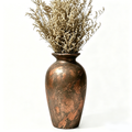 Distressed Forged Copper Urn Vase