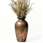 Distressed Forged Copper Urn Vase