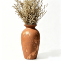 Distressed Terracotta Artisan Urn Vase