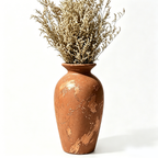 Distressed Terracotta Artisan Urn Vase